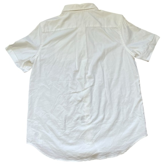 All White Ralph Lauren button-down Polo Shirt (M) - Picture 2 of 6